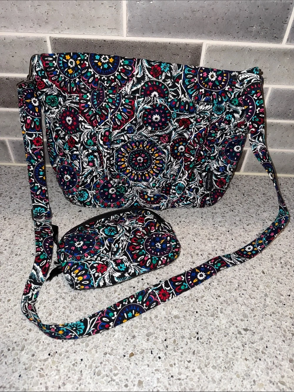 Vera Bradley Stained Glass multi strap tote